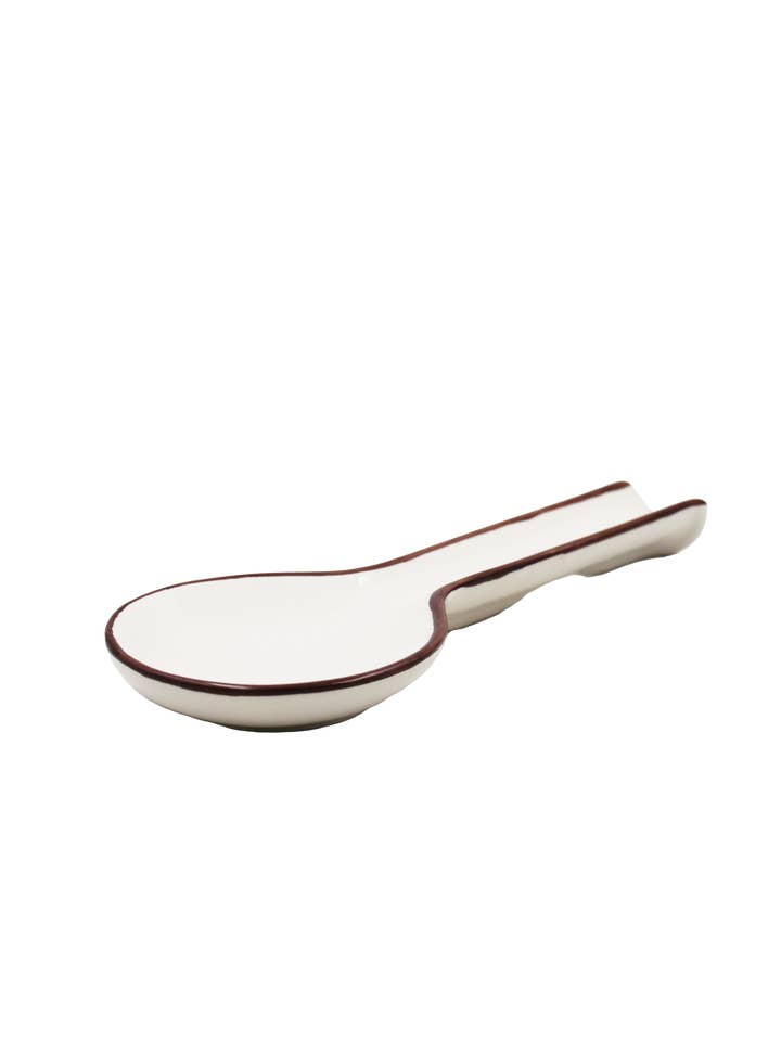 Dolce Latte Macchiato Ceramic Spoon Rest for wholesale by Pó de Barro
