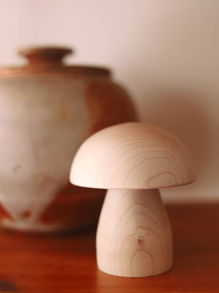 Magical Maple Mushroom • Spring Foraging Unique Decor for wholesale by Make It Slow | Modern Woodworking the Old Fashioned Way