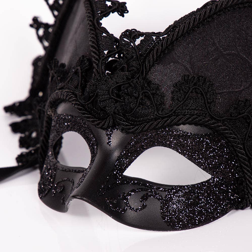 Regalmoda - Vente Déguisement – unisexe - Colombina avec chapeau (unisexe) - Noire2