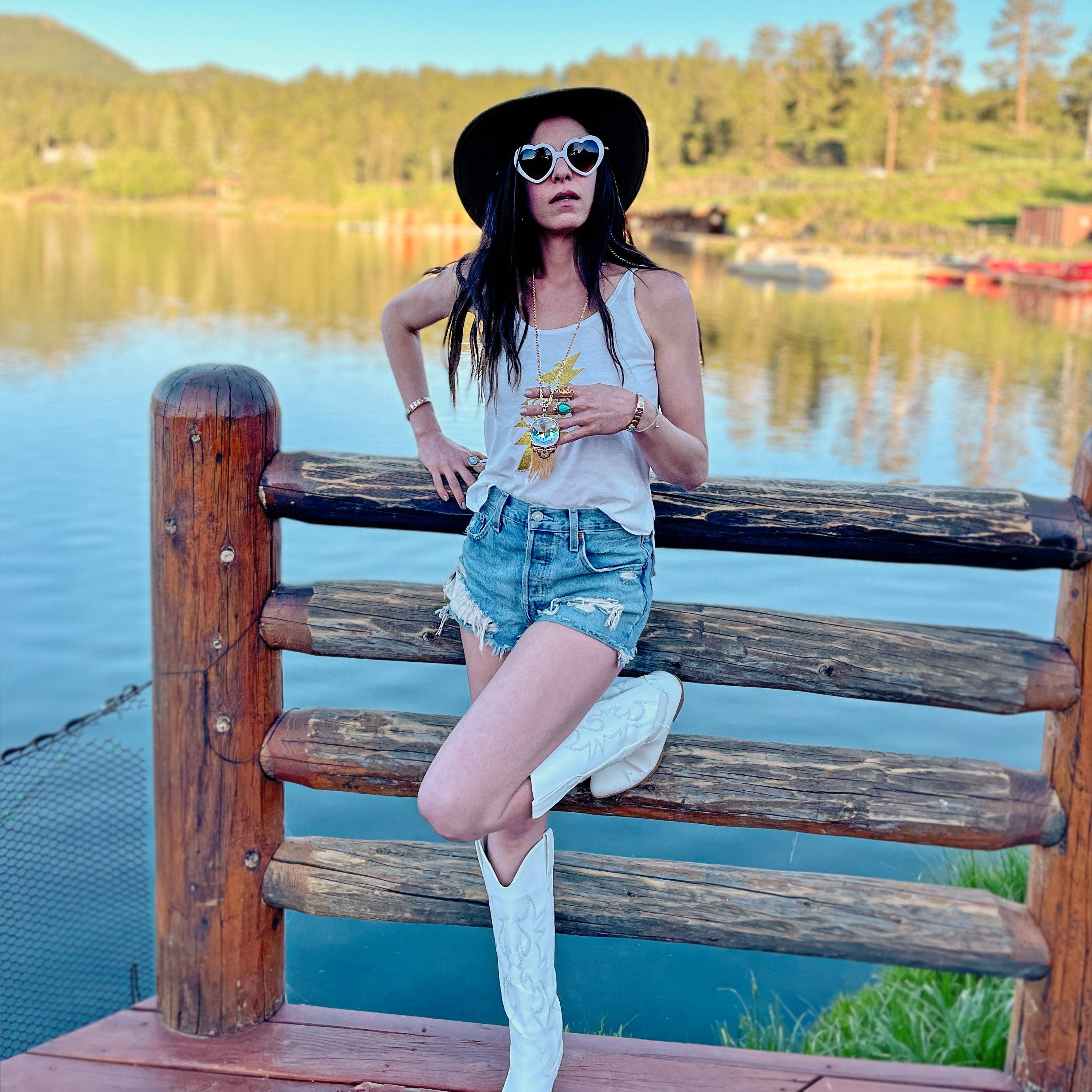 Hiouchi Jewels | Rose & Bolt Grateful Dead Jewelry - Wholesale Pendant/Charm Necklace - Grateful Dead Steal Your Prism Necklace | Gold3