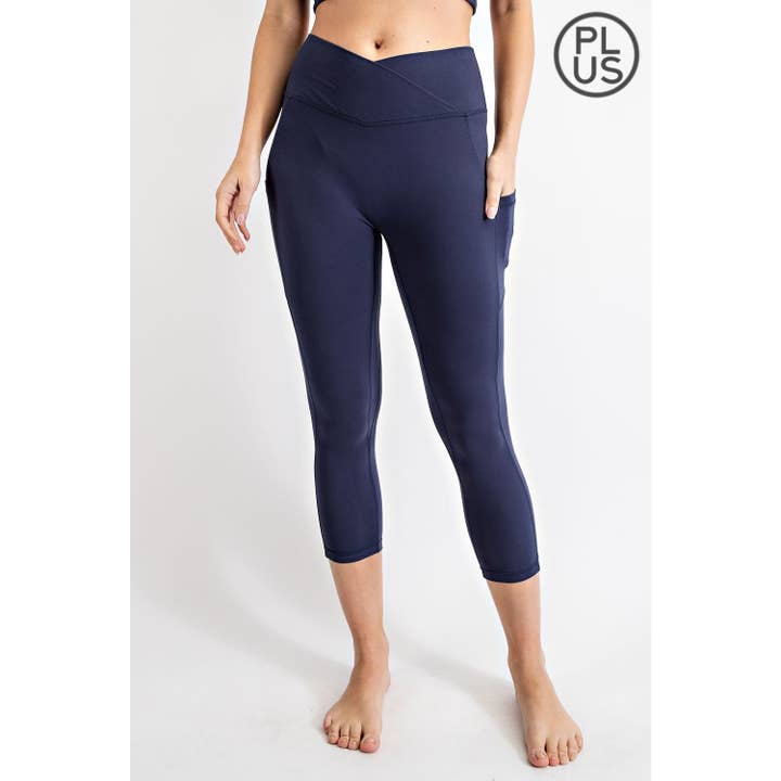 Rae Mode - Wholesale Athletic/Lounge Leggings - Women's - PLUS SIZE V WAIST CAPRI LENGTH LEGGINGS20