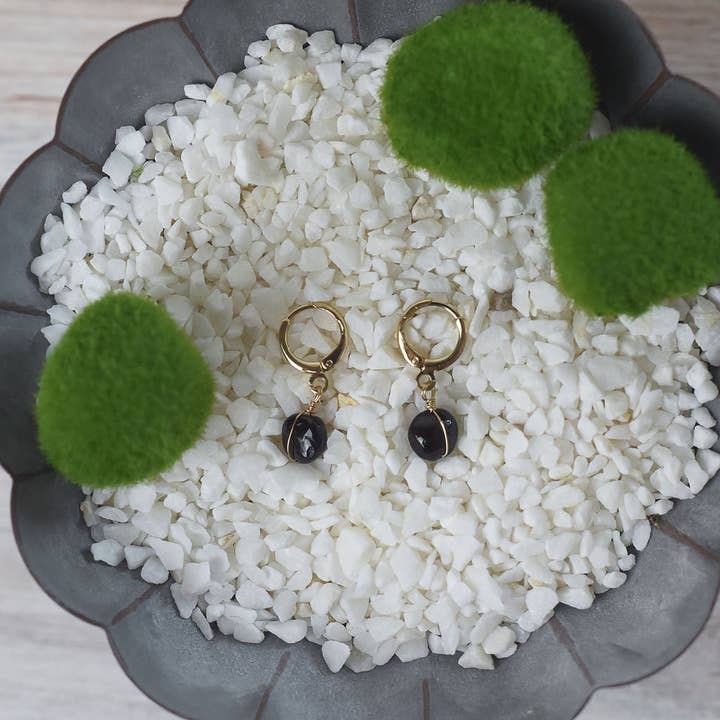 Lauren Lane - Wholesale Dangle Earrings - Bianca Natural Stone Drop Dangle Earrings8