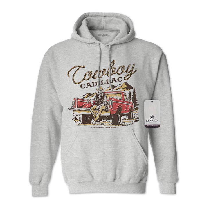 Remuda Western Wear - Wholesale Hoodie - Unisex - Cowboy Cadillac - Adult Unisex Western Hoodie2