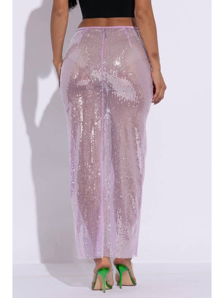 K Too - Wholesale Skirt - Women's - Sequin maxi skirt1