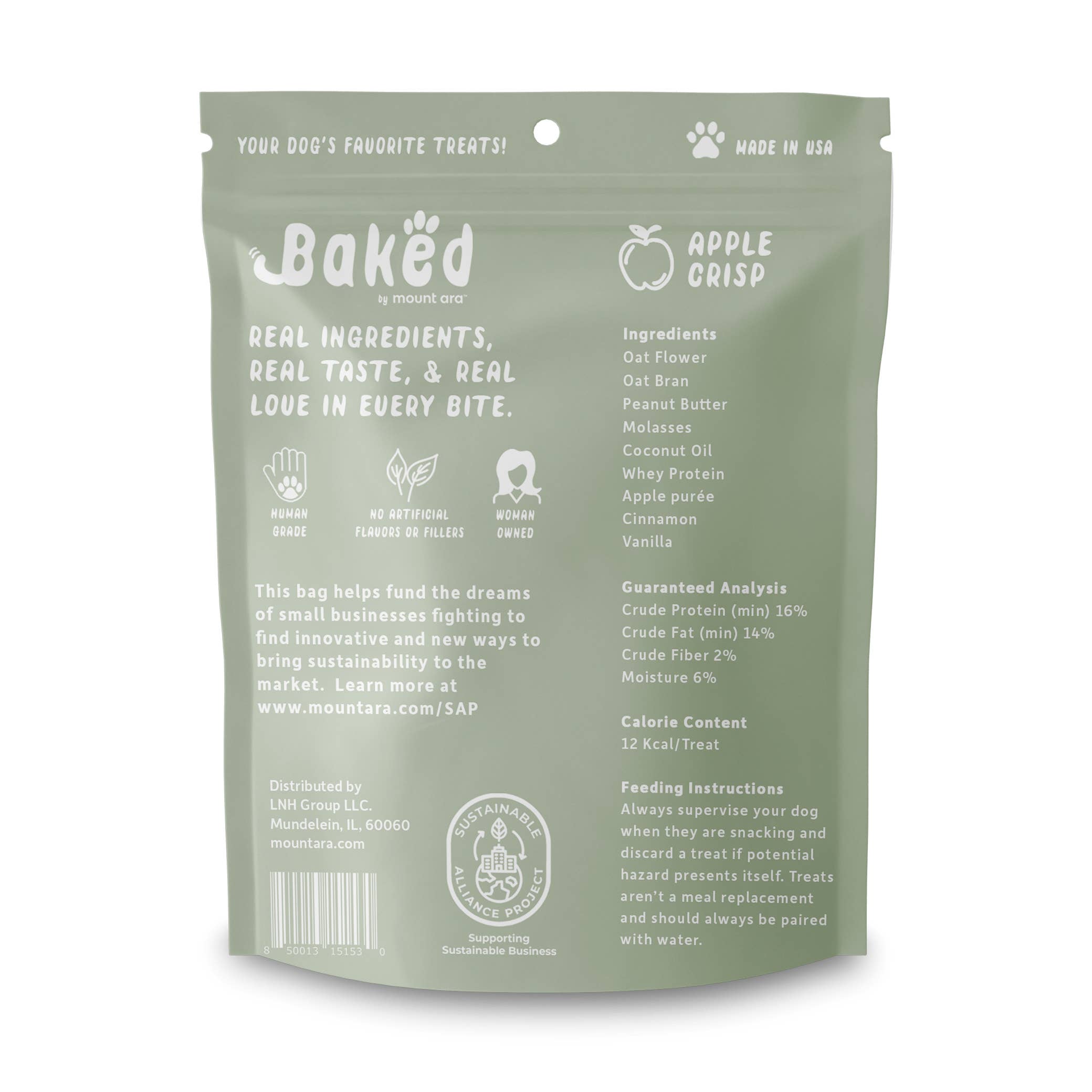 Mount Ara - Vente Friandises – chien - Biscuits croustillants aux pommes cuits au four de 170 g1