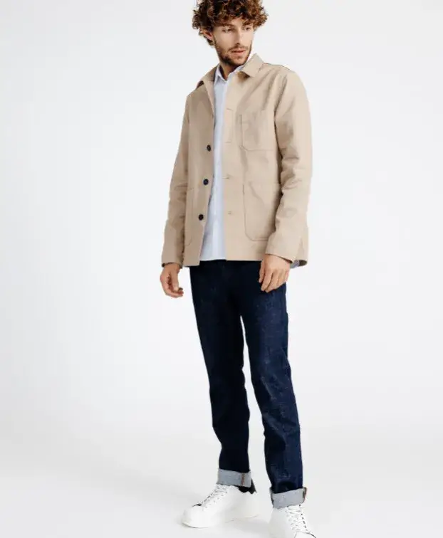 Valéry beige work jacket for wholesale on Faire2