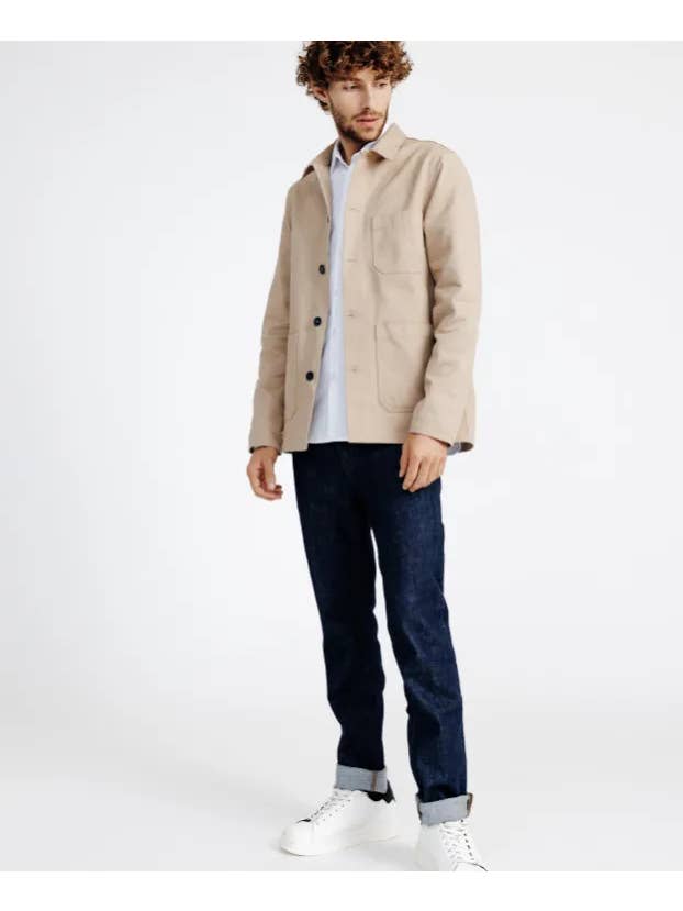 Valéry beige work jacket for wholesale on Faire2