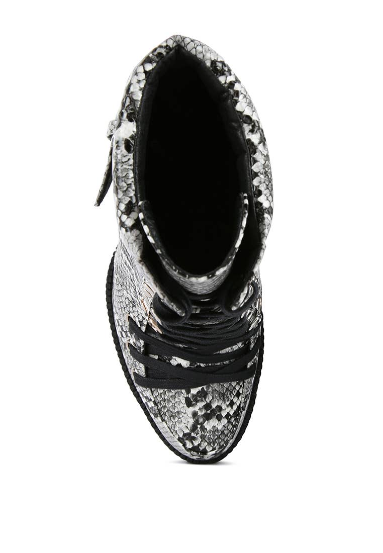 Rag Company - Vente Bottines – femme - Bottines en peau de serpent Palmetto9