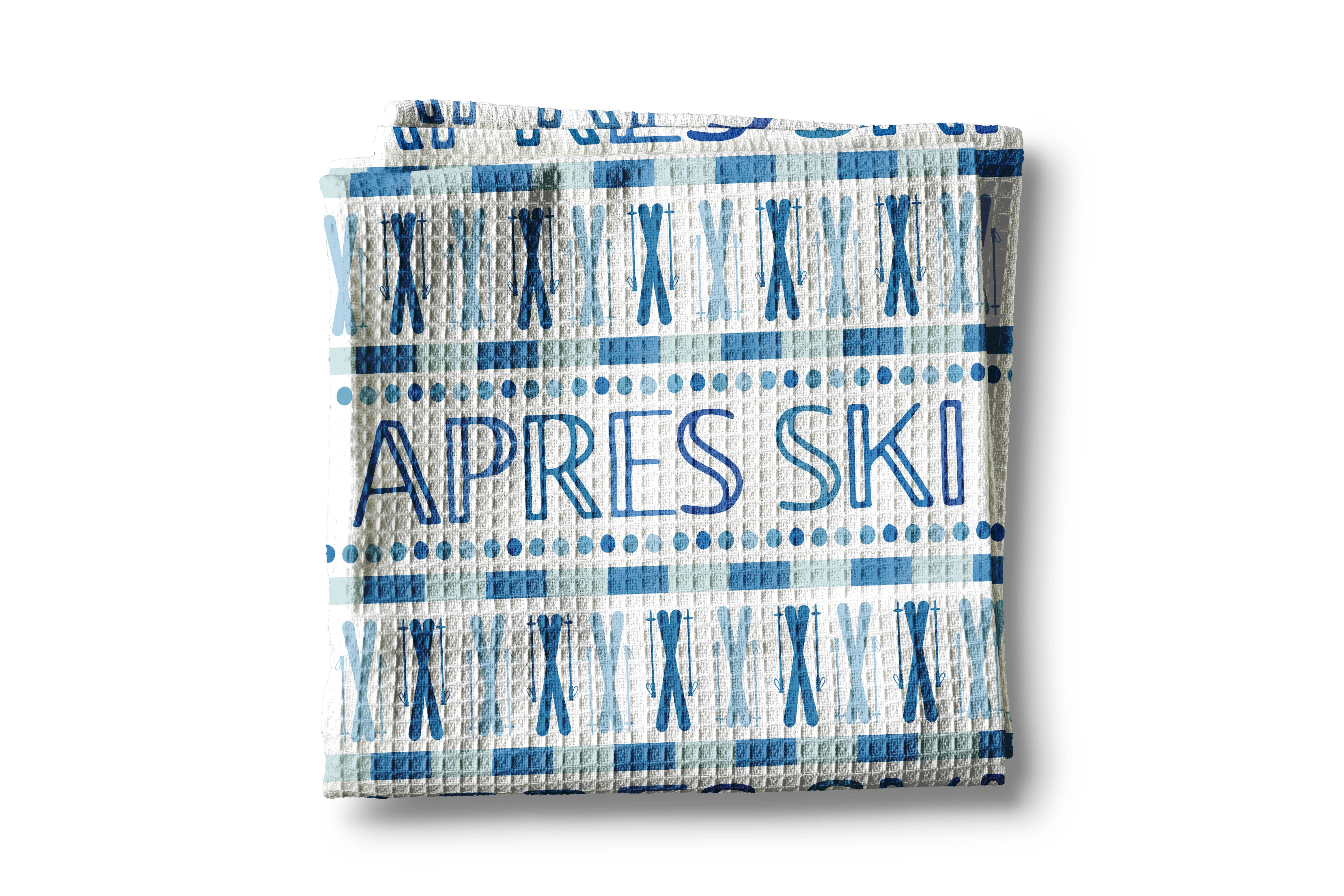 Canary Road - Wholesale Tea Towel - Apres Ski Skiing Mountain Ski Lodge Kitchen Towel Waffle