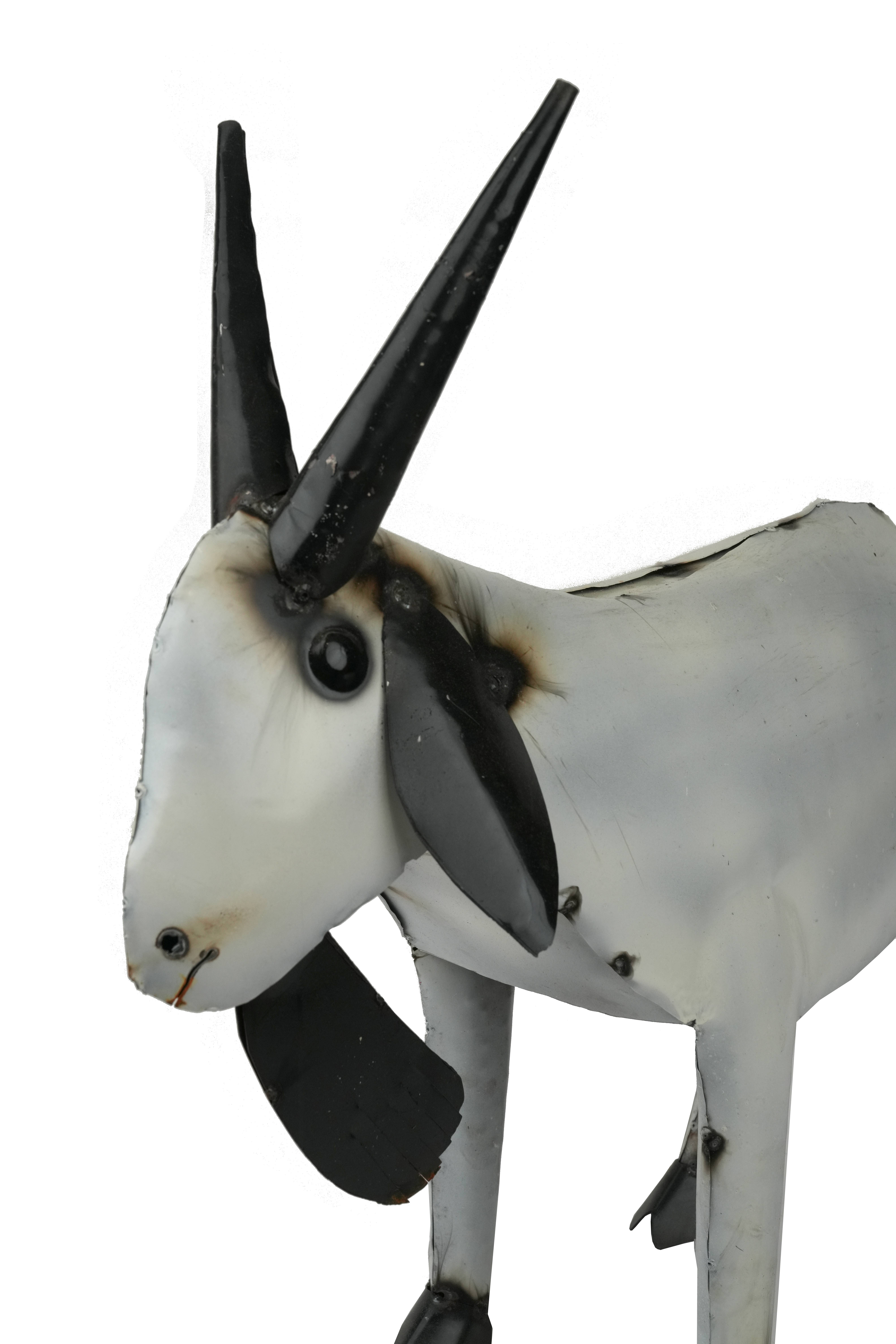 My Amigos Imports - Wholesale Outdoor Ornament/Decor - Farmhouse Goat-Metal-Garden-Yard Art-10 x 29L x 23H-Medium3