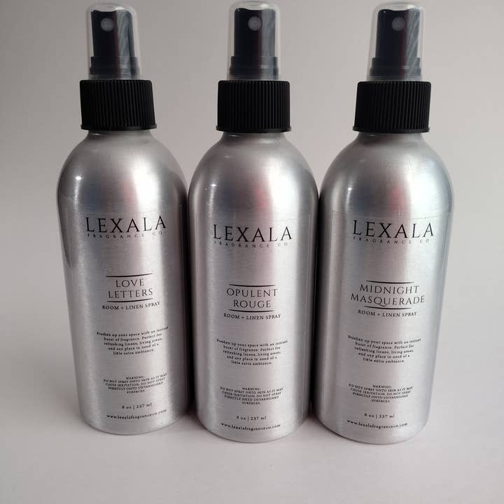 8 oz Room Spray - Linen Spray - Air Freshener Spray for wholesale by Lexala Fragrance Co.