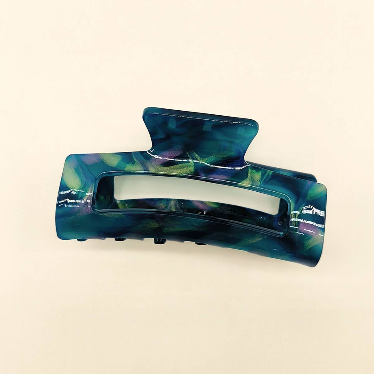 ACCITY - Wholesale Hair Clip - Women's - 3.22" Tortoise Shell Flat Women's Hair Claw Clip_CWAHA00999