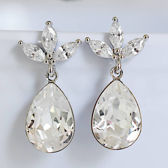 Brincos Kate em prata por atacado de Designed by Stacey Jewelry