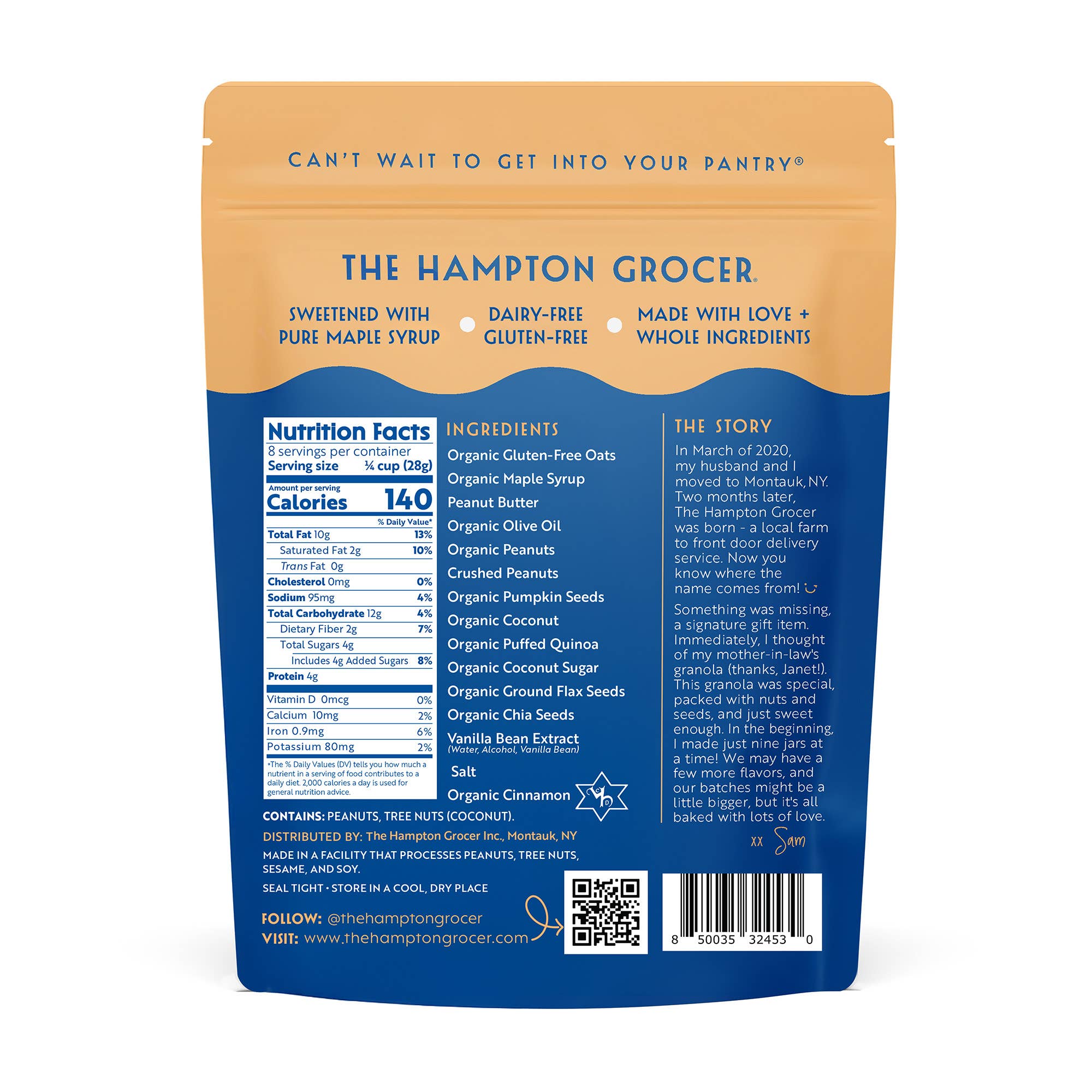 The Hampton Grocer Granola - Wholesale Granola - Peanut Butter Crunch 1