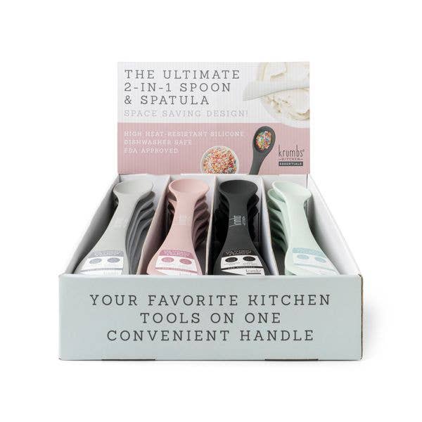 DM Merchandising - Wholesale Kitchen Tool/Gadget - Krumbs Kitchen The Ultimate 2-in-1 Spoon & Spatula1