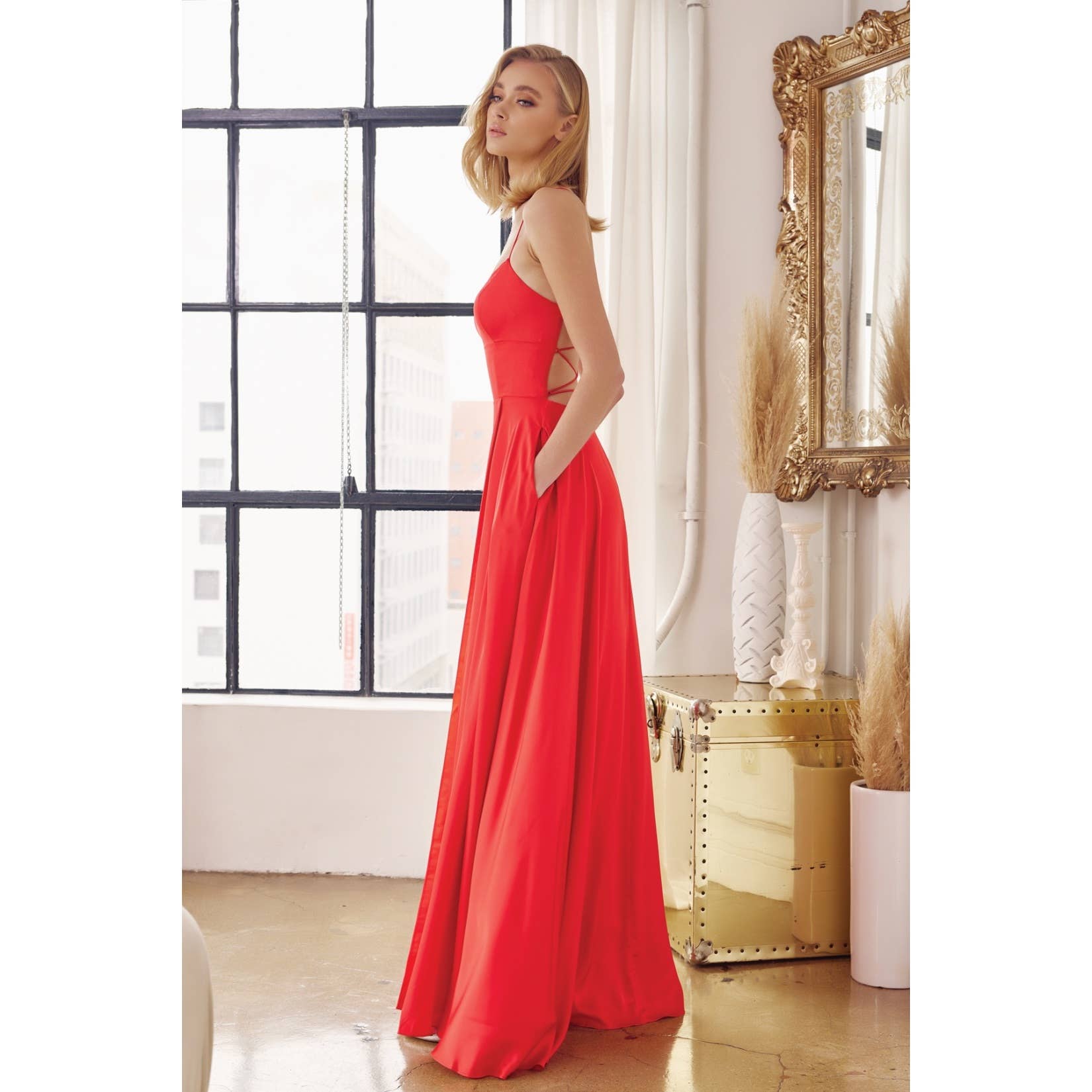 Juliet - Wholesale Gown - Women's - A-LINE SIDE SLIT SKIRT EVENING FORMAL DRESS3