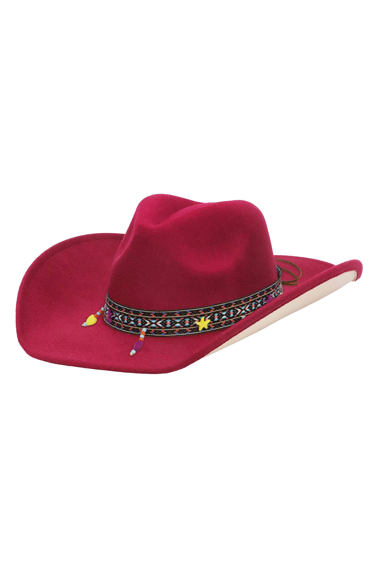 Cap Zone - Wholesale Cowboy Hat - Unisex - Navajo Baja Band Two Tone Felt Cowboy Hat10