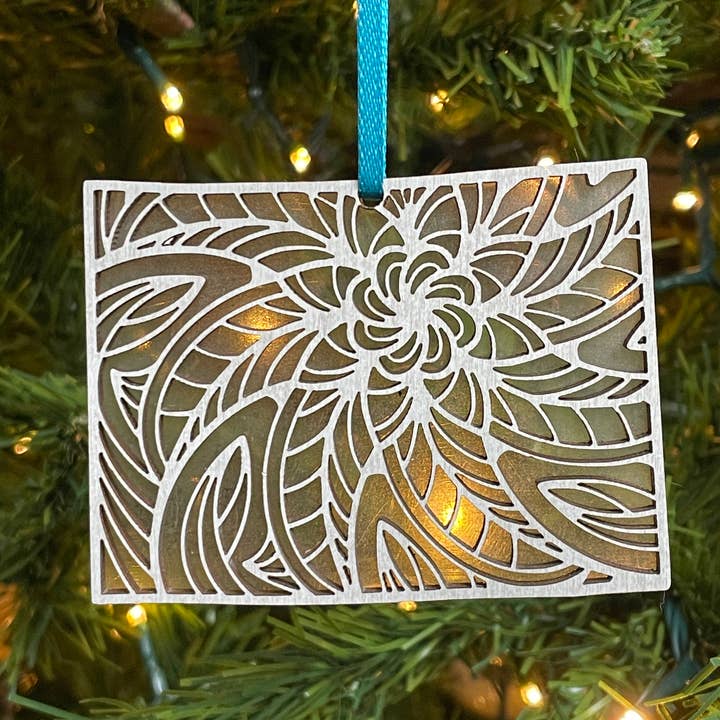 Colorado Laser Cut Mandala Ornament for wholesale by Hollow Hill Creative