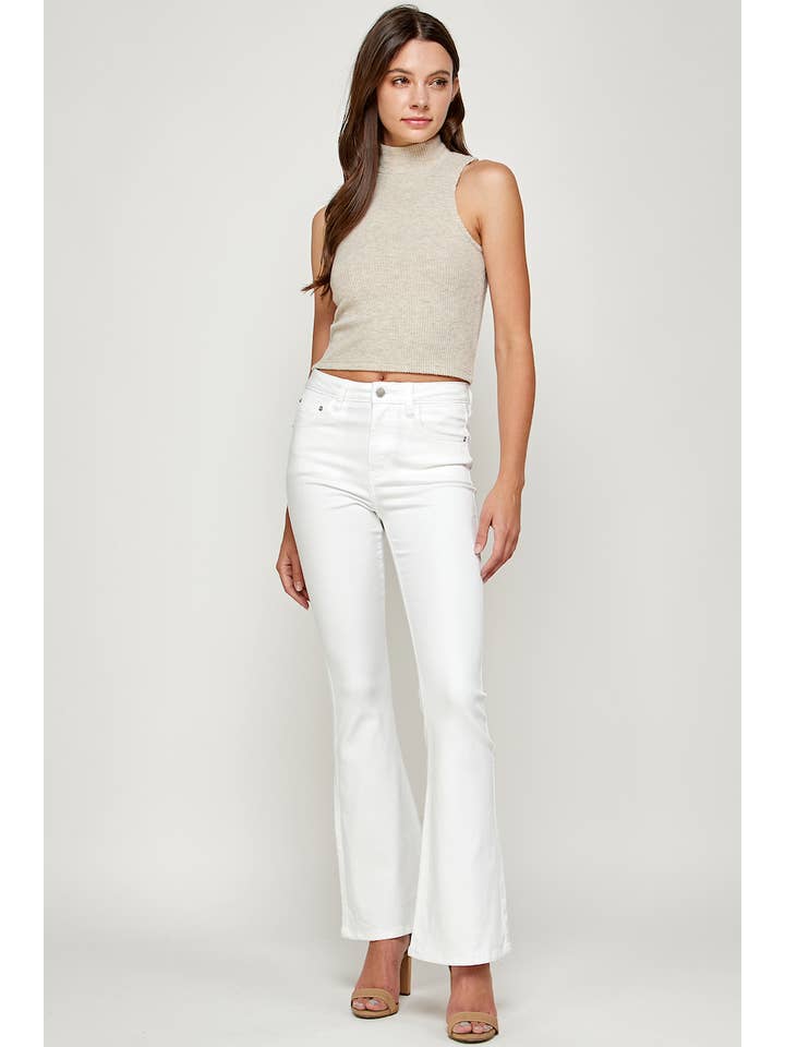 Branco I1320HF - Branco - Jeans Flare de Cintura Alta para venda a revendedores na Faire5