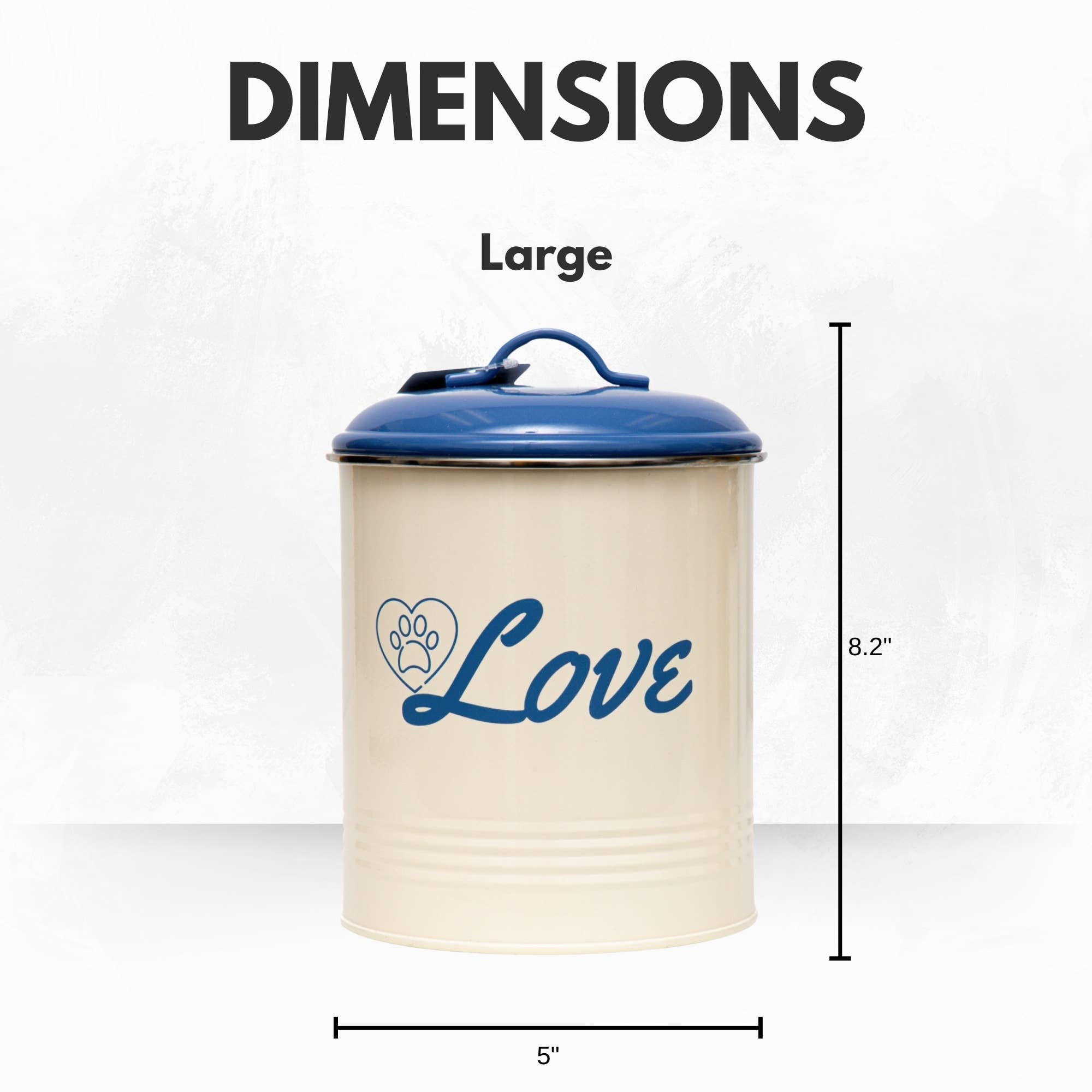 Jojo Modern Pets - Wholesale Pet Treat Jar - Dog - French Blue Pet Food & Treat Storage Canisters (Set of 3)5