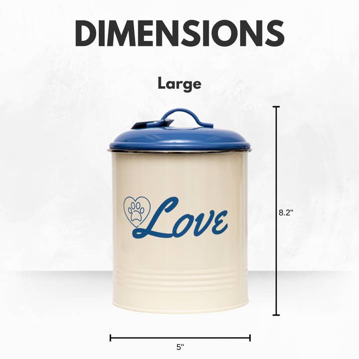 Jojo Modern Pets - Wholesale Pet Treat Jar - Dog - French Blue Pet Food & Treat Storage Canisters (Set of 3)5