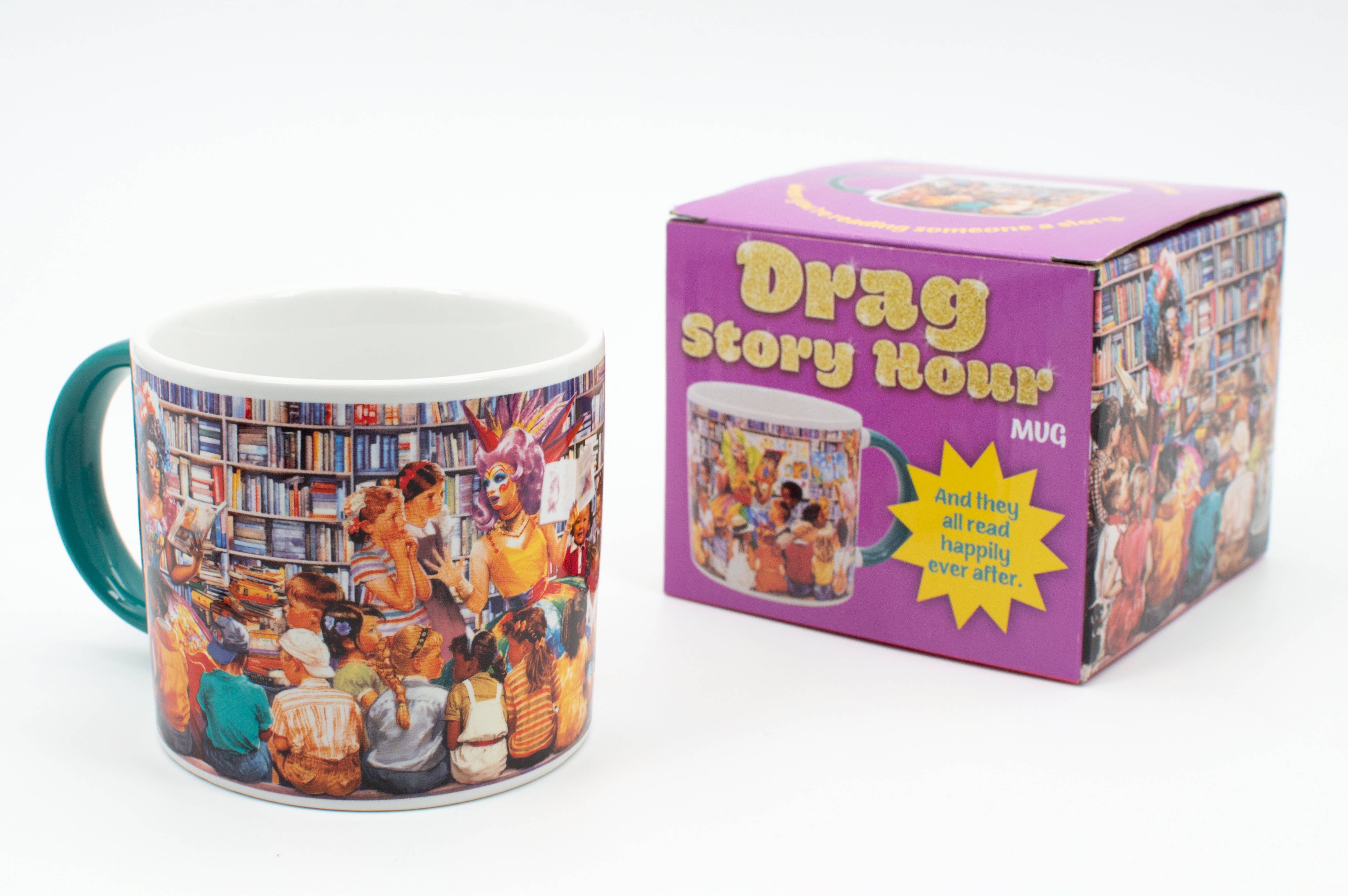 Unemployed Philosophers Guild - Wholesale Coffee Mug - Drag Story Hour Mug0