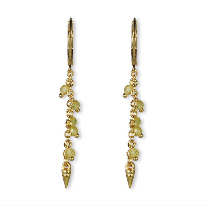 Jazu Jewellery - Wholesale Dangle Earrings - Nona earrings with semi-precious stones1
