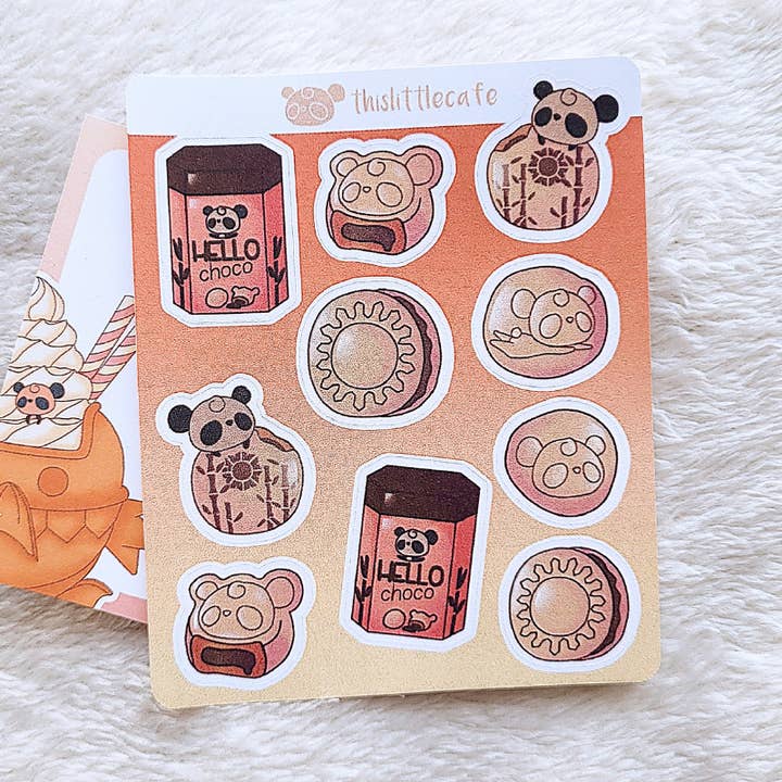 HELLO CHOCO STICKERS | Planer-Aufkleber | Tagebuchaufkleber | K für den Großhandel von This Little Cafe