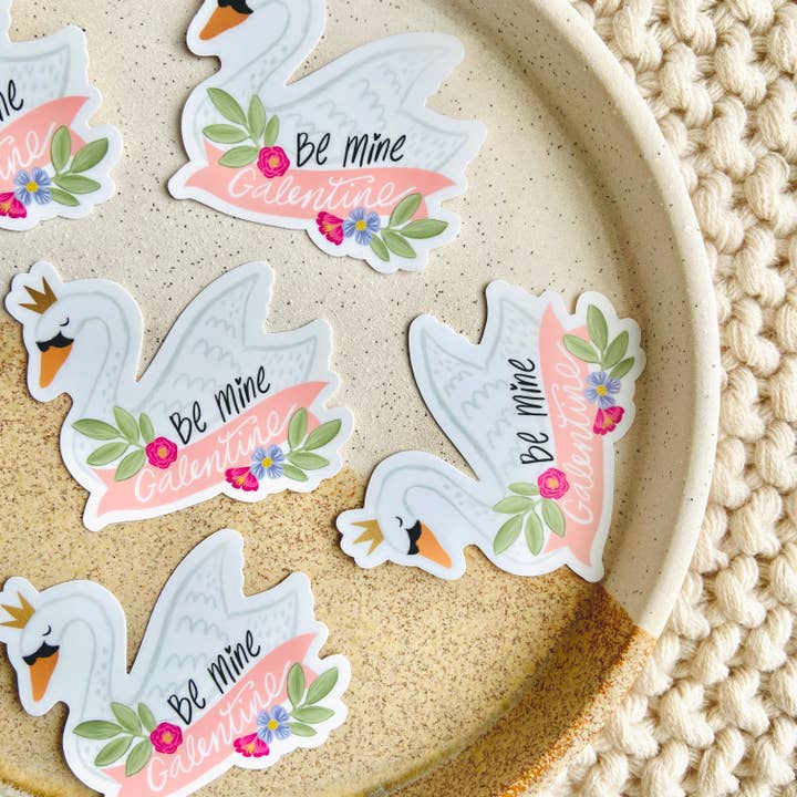 Makerie Day - Wholesale Sticker - Galentine Swan Sticker1