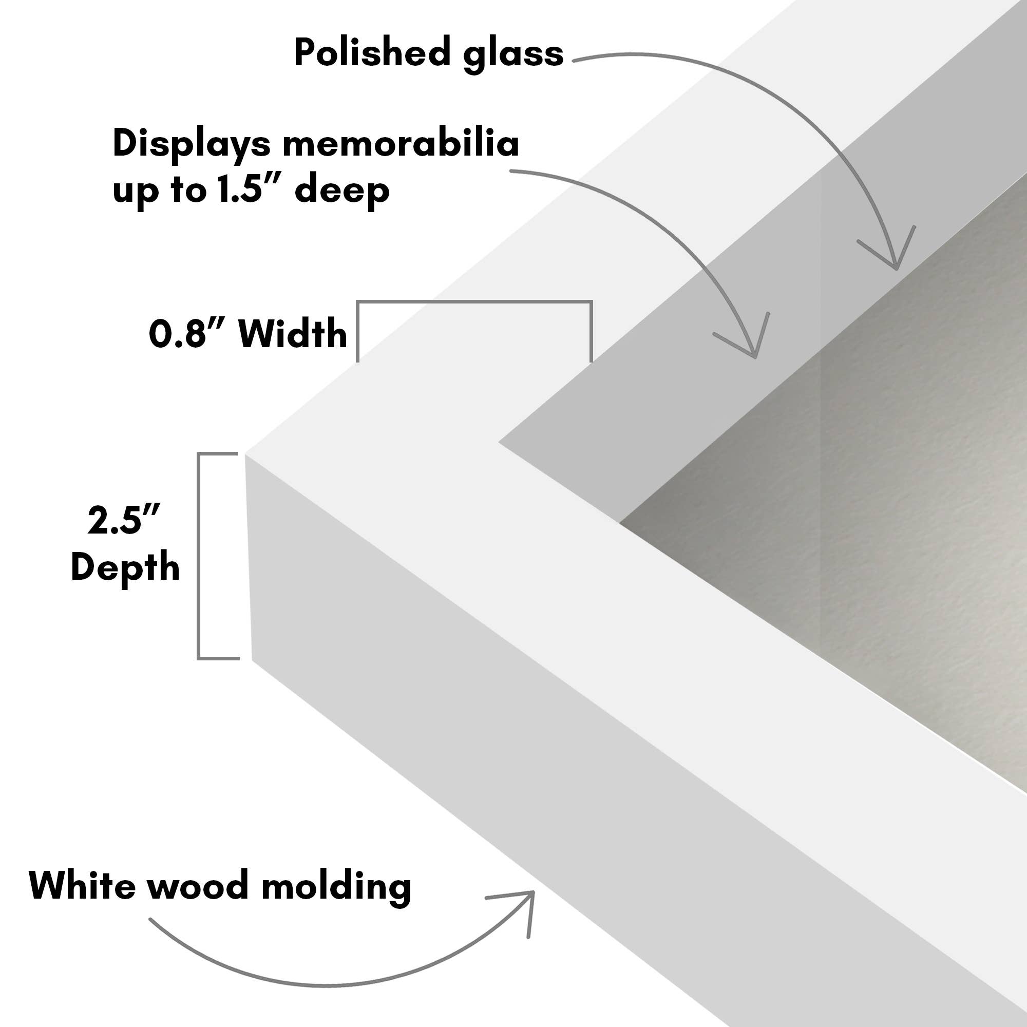 Americanflat - Wholesale Picture Frame - Americanflat Shadow Box Frame with Soft Felt Back33