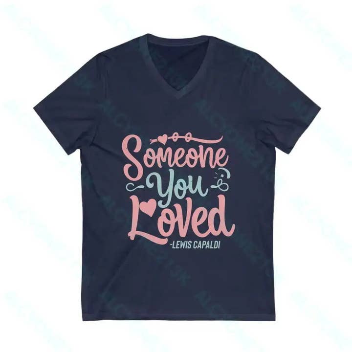 Lewis Capaldi Unisex Jersey Kortärmad V-ringad T-shirt för wholesale av Alcyone213k