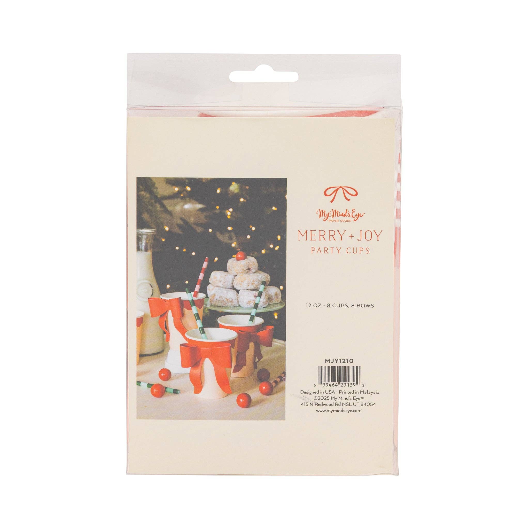 My Mind’s Eye - Wholesale Disposable Cup - MJY1210 - Red and Pink Cup with Bow4