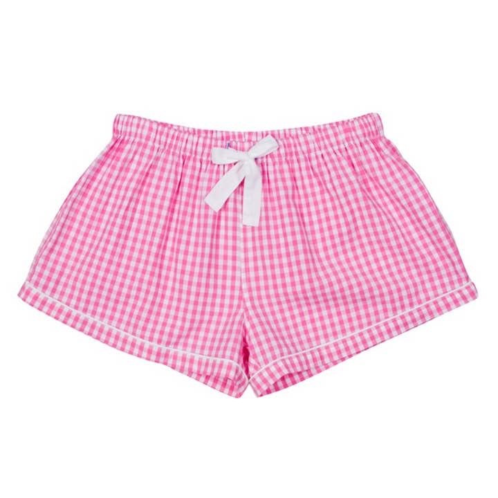 Bóxer Hepburn Gingham rosa para mujer para venta al por mayor de Sant and Abel