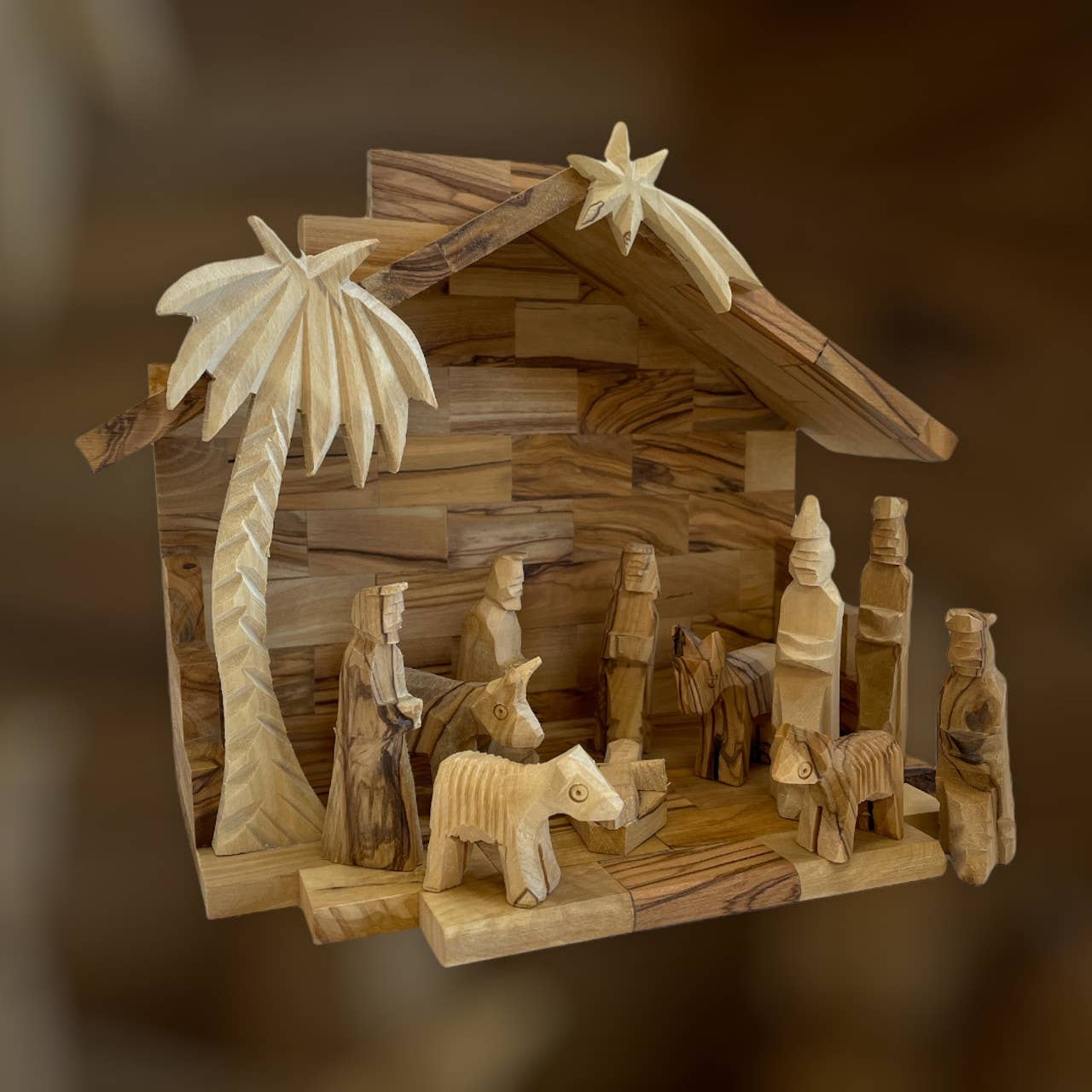 Holy Land Imports - Vente Crèche de Noël - Crèche pour enfants avec étable 2