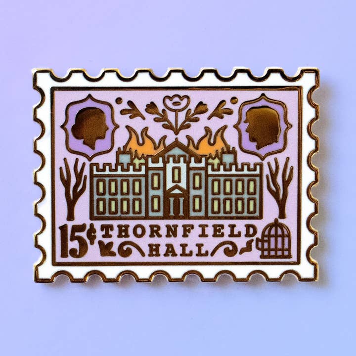 Alfiler esmaltado Thornfield Hall para venta al por mayor de Joy Addict