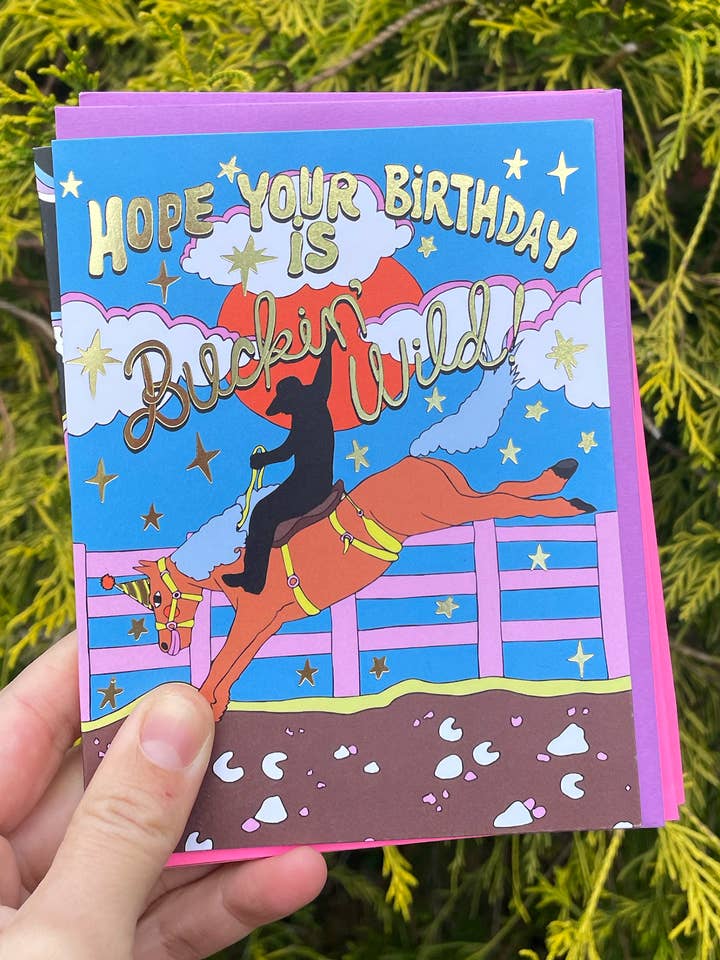Card - Buckin' Wild Birthday for wholesale by Ash + Chess