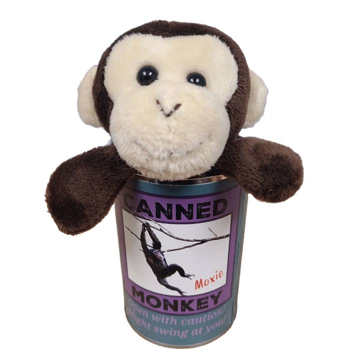 Canned Gifts - Wholesale Stuffed/Plush Toy - Kids & Baby - Moxie the Canned Monkey - Stuffed Animal Plush w/Funny Jokes4