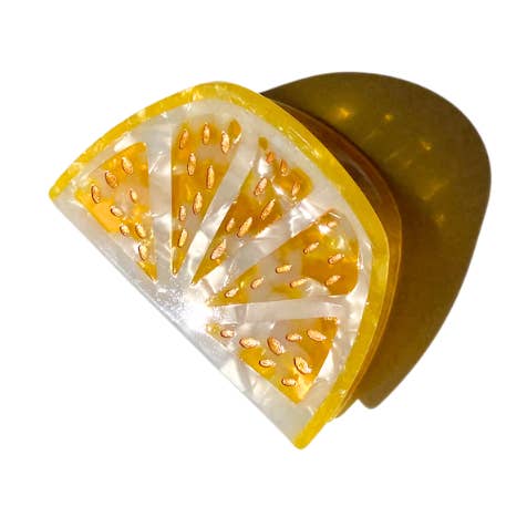 Solar Eclipse – wholesale Hårklämma - Dam – Handmålad citrusfrukt klämma för hår | Miljövänlig0