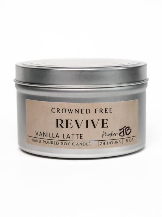 Revive Candle - 8oz - Made by Survivors for wholesale by Crowned Free