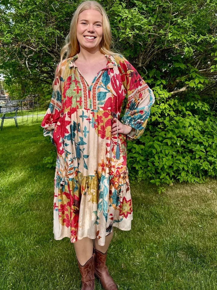 Naudic - Wholesale Dress – Women's - Molly Dress Tapestry1