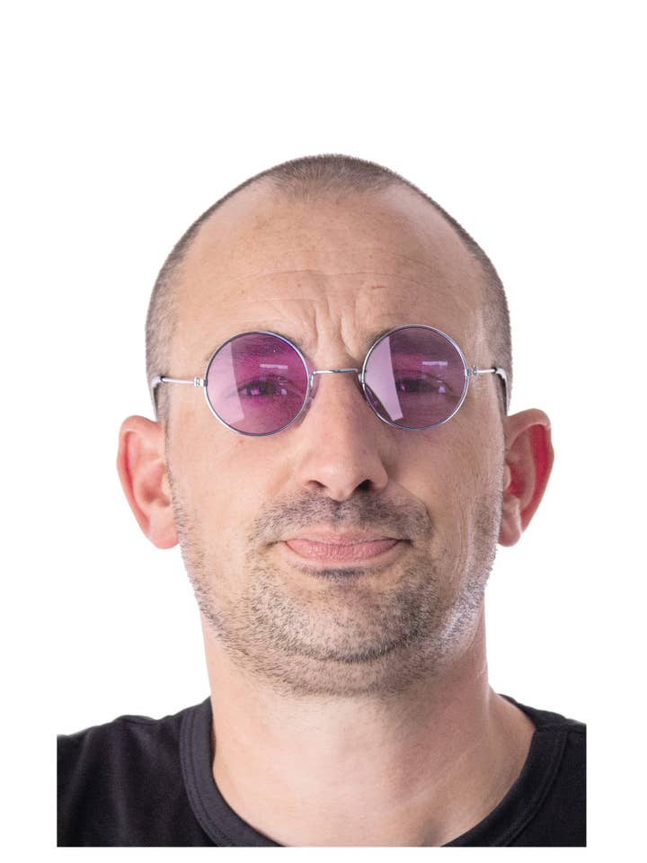 Party Pro - Wholesale Costume - Unisex - PINK HIPPY GLASSES1