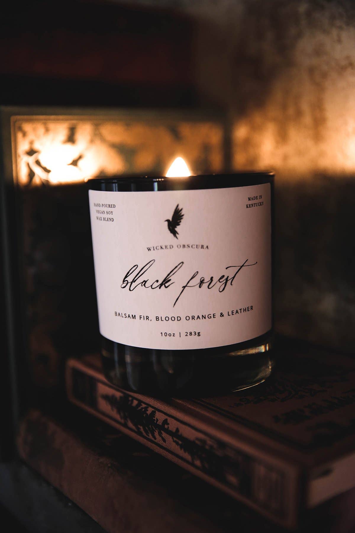 Wicked Obscura - Wholesale Jar/Filled Candle - Black Forest- Balsam Fir & Blood Orange Soy Candle5