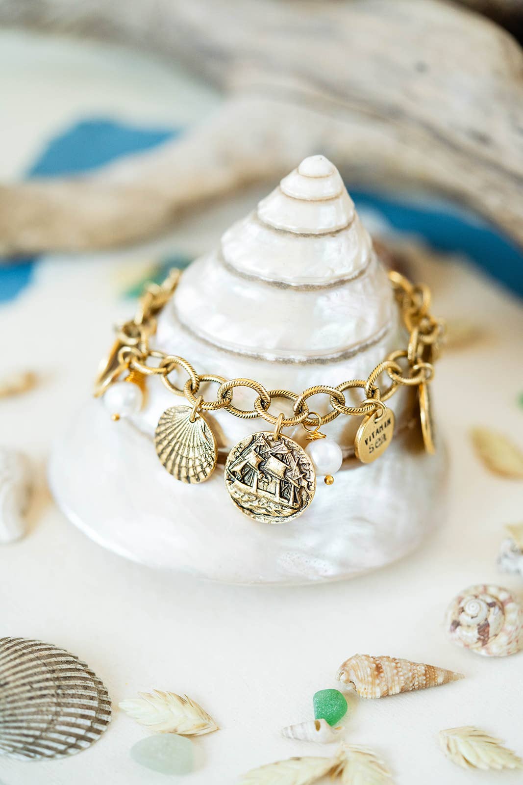 Bella Vita Jewelry - Wholesale Charm/Dangle Bracelet - Yacht Rock Charm Bracelet | Statement Charm & Chain Bracelet2