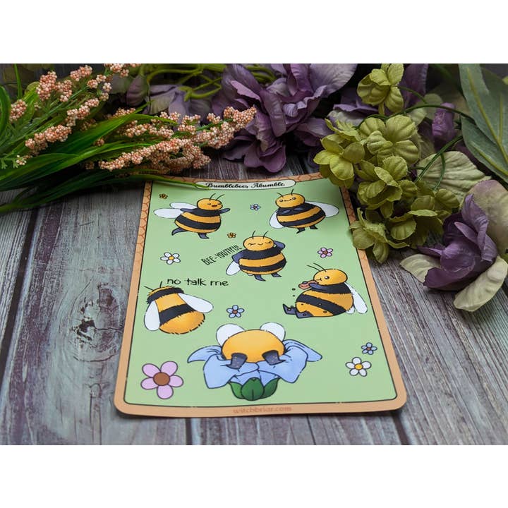 Witchbriar Cottage – Großhandel Aufkleber – Bumblebees Abumble, niedlicher Bienenaufkleberbogen