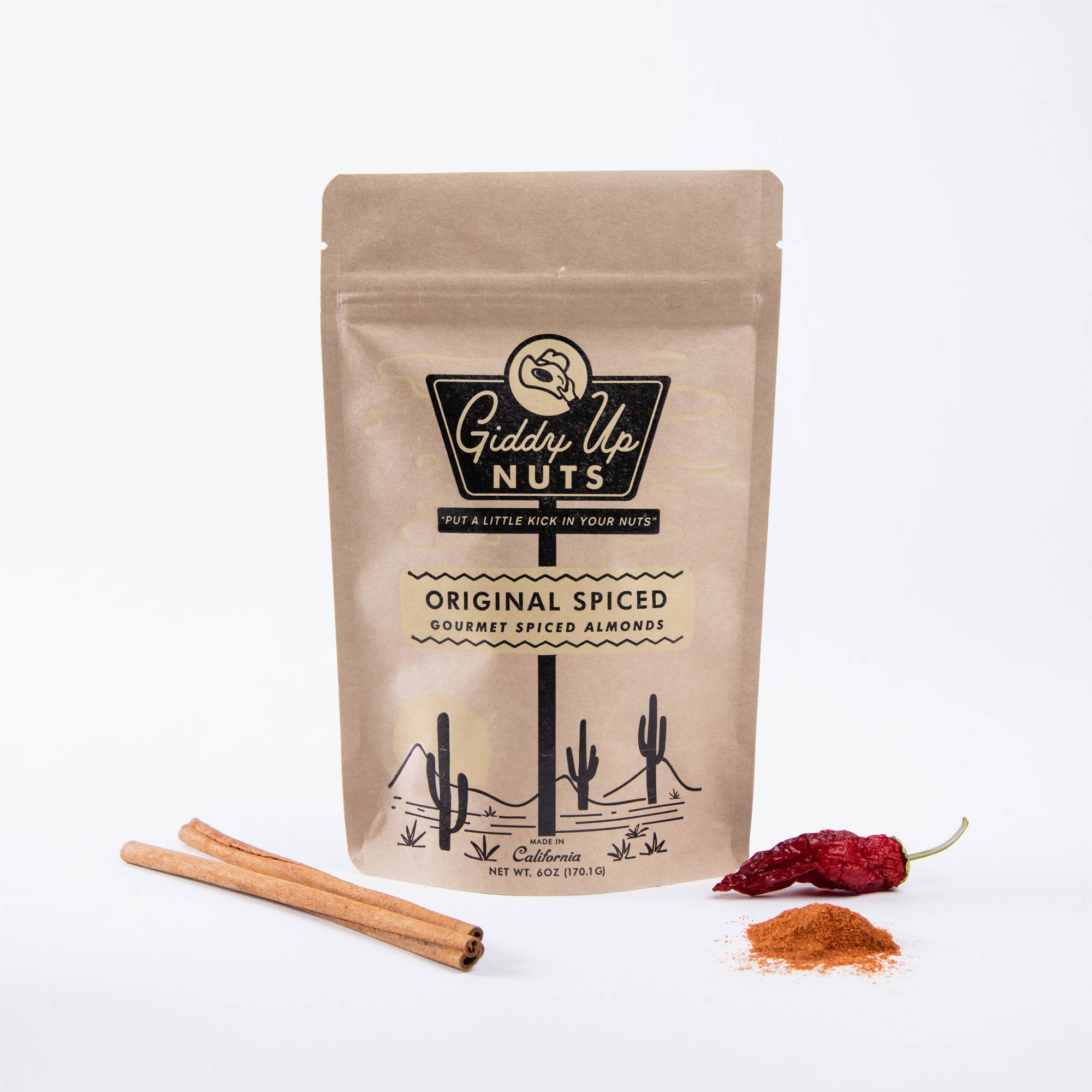 Giddy Up Nuts - Vendita all'ingrosso Frutta secca - 6 oz originale speziato.