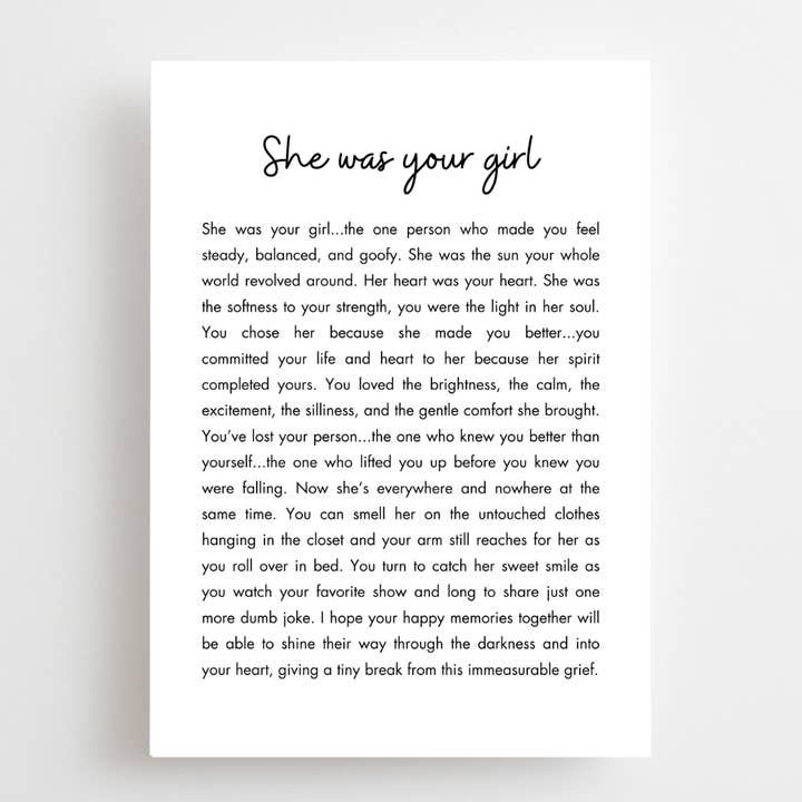 Loss Of Their Wife for wholesale by The Lettery Studio