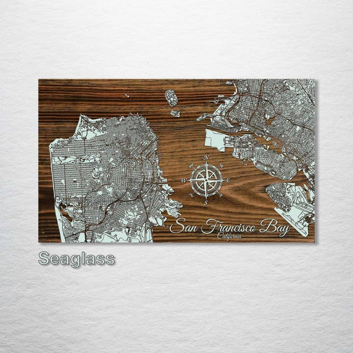 Fire & Pine - Venta al por mayor Mapas - California: Bahía de San Francisco2
