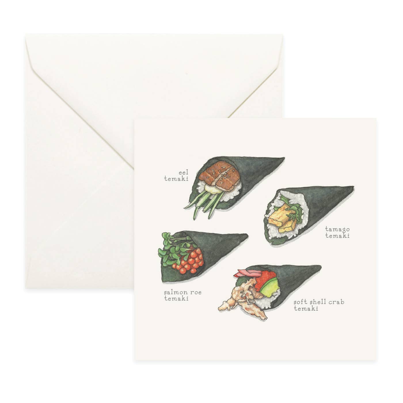 Yeesan Loh – Cartão de saudação diária por atacado – Cartões / Sushi . Maki4