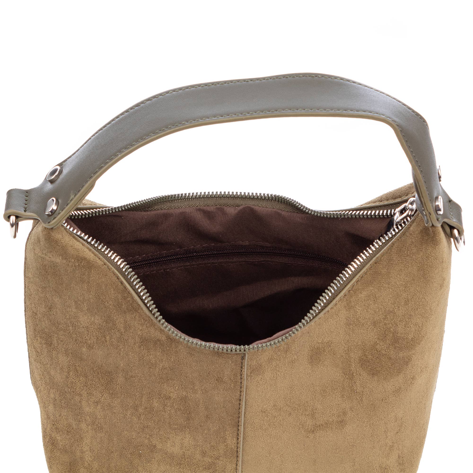 FIRENZE ARTEGIANI - Vendita all'ingrosso Tracolla - Donna - Atina borsa a tracolla in vera pelle scamosciata.6