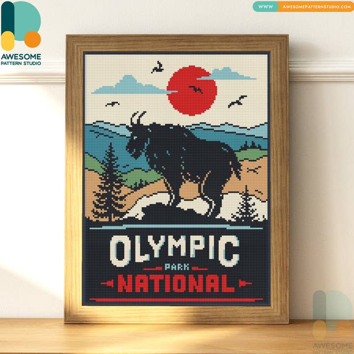 Olympic National Park DS2818, Diamond Painting Kit - 120x162 for wholesale by Awesome Pattern Studio